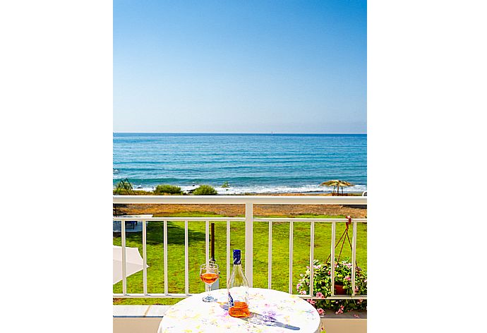 Upper terrace with panoramic sea views . - Kalisto Beach Villa . (Photo Gallery) }}