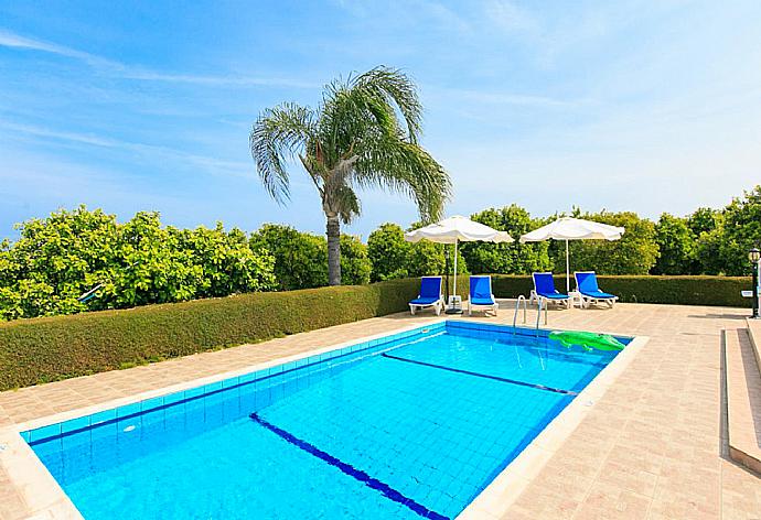 Private pool and terrace . - Villa Bougainvillea . (Галерея фотографий) }}