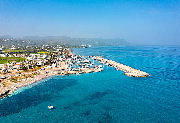 Aerial view of Latchi . - Villa Bougainvillea . (Photo Gallery) }}