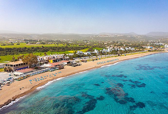 Aerial view of Latchi beach . - Villa Bougainvillea . (Galería de imágenes) }}