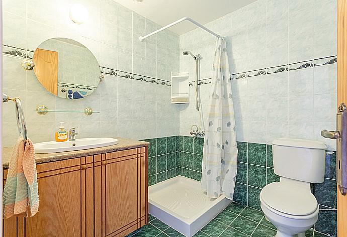 En suite bathroom with shower . - Villa Iliada . (Galerie de photos) }}