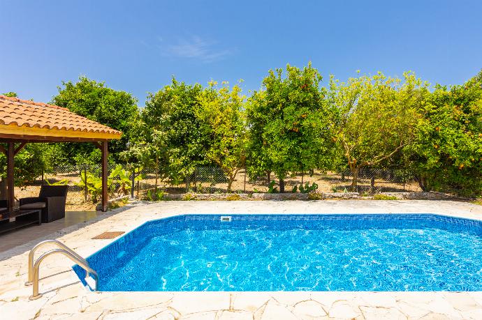 Private pool and terrace . - Sun Beach Villa . (Galería de imágenes) }}