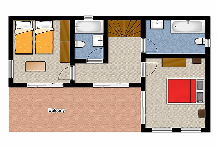 Floor Plan: First Floor . - Villa Solon . (Photo Gallery) }}