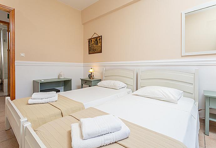 Twin bedroom with A/C . - Villa Dimitra . (Galleria fotografica) }}