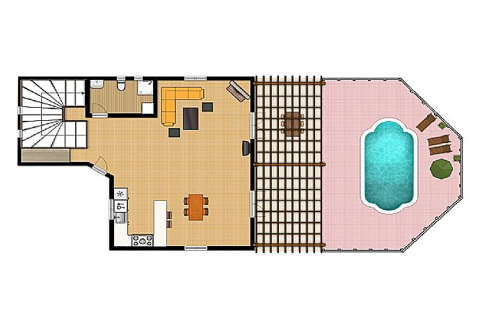 Floor Plan: Ground Floor . - Villa Selini . (Galería de imágenes) }}