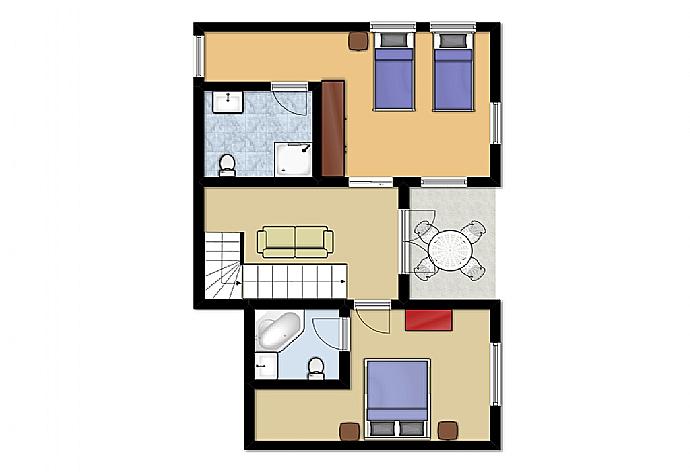 Floor Plan: Second Floor . - Villa River View . (Photo Gallery) }}