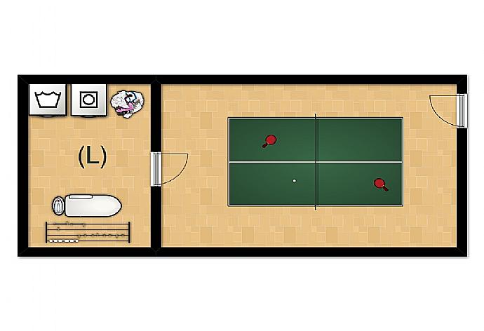 Floor plan - Basement  . - Villa Emilios . (Galerie de photos) }}