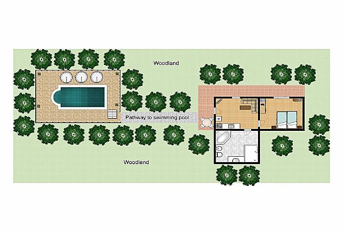 Floor Plan: Ground Floor . - Villa Lina . (Галерея фотографий) }}