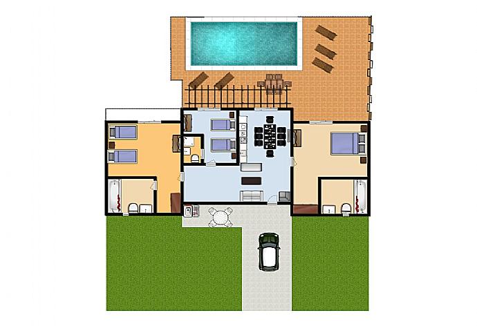 Floor Plan . - Villa Cherry . (Photo Gallery) }}