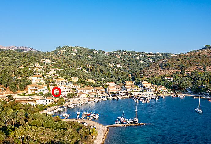 Aerial view of Saint Stephanos showing location of Theophilos 1 . - Theophilos 1 . (Photo Gallery) }}