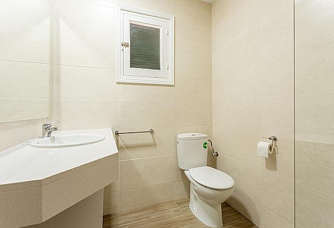 Family bathroom with shower . - Villa Trepuco Uno . (Fotogalerie) }}