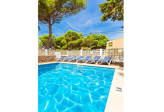 Private pool and terrace . - Villa Trepuco Dos . (Galería de imágenes) }}