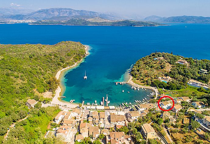 Aerial view showing location of Theophilos 2 . - Theophilos 2 . (Galleria fotografica) }}