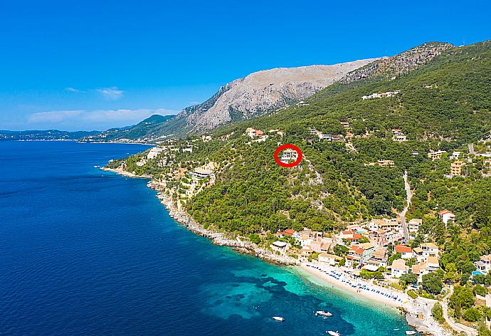 Aerial view of Kaminaki showing location of House on the Rocks . - House On The Rocks . (Fotogalerie) }}