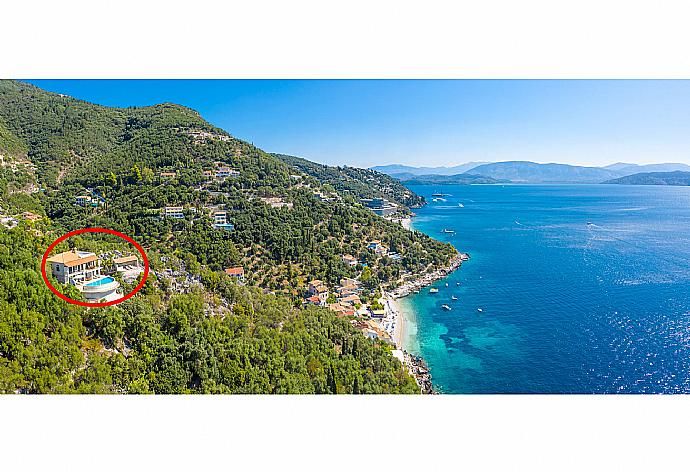 Aerial view showing location of House on the Rocks . - House On The Rocks . (Fotogalerie) }}