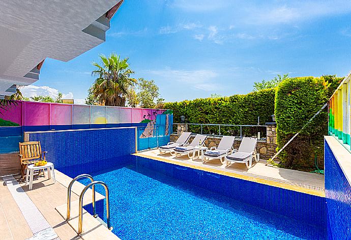 Private pool and terrace area . - Villa Ayla Paradise . (Photo Gallery) }}