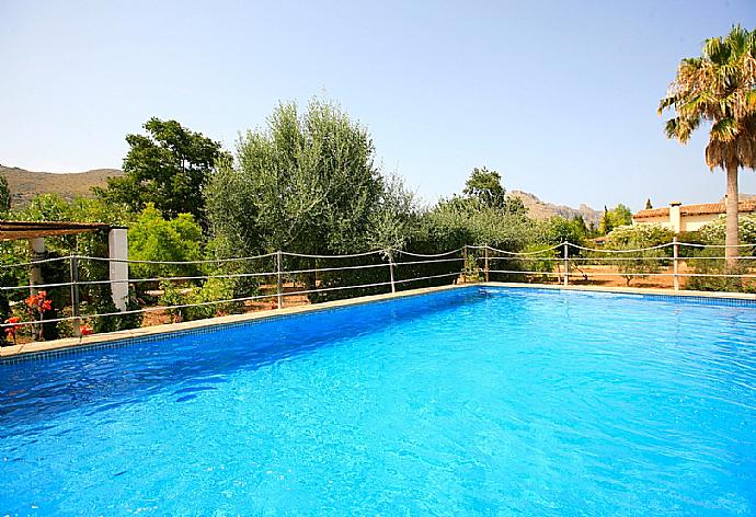 Private pool with terrace area . - Villa Isa . (Fotogalerie) }}
