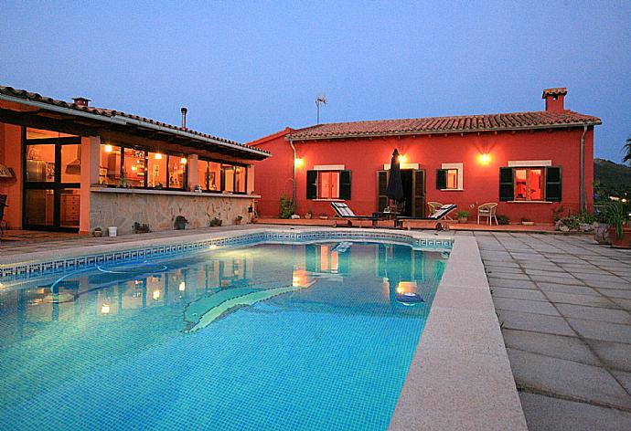 Private pool with terrace and garden area . - Villa Gosp Torres . (Галерея фотографий) }}