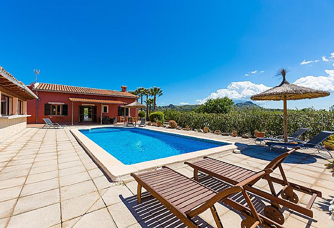 Private pool and terrace area . - Villa Gosp Torres . (Photo Gallery) }}