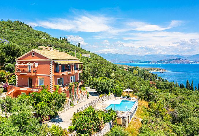 ,Beautiful villa with private infinity pool, terraces, and gardens with panoramic sea views . - Villa Vasso . (Photo Gallery) }}