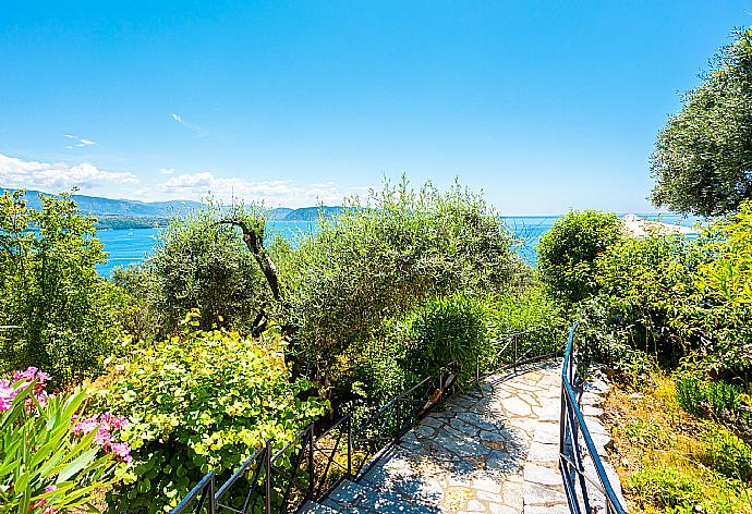 Pathway to swimming pool . - Villa Vasso . (Photo Gallery) }}