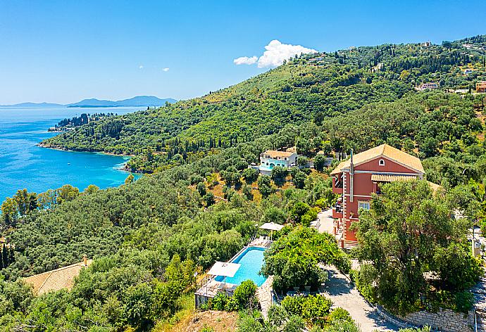 Aerial view of Villa Vasso . - Villa Vasso . (Photo Gallery) }}