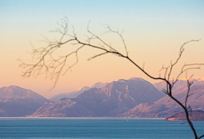 Views across to Albania from northern Corfu . - Villa Thespina . (Photo Gallery) }}