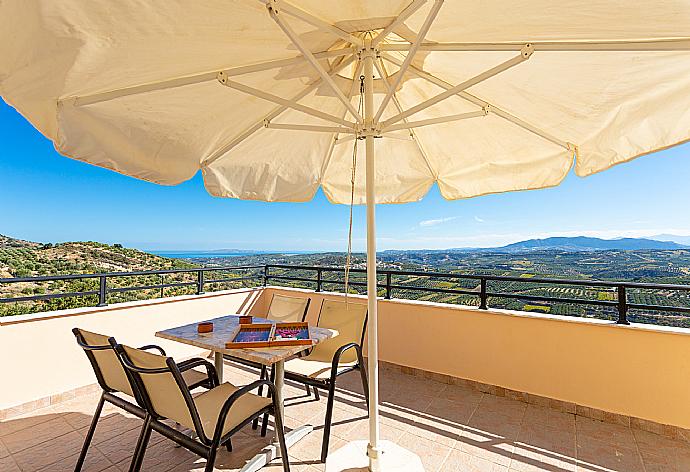 Upper terrace with panoramic sea and countryside views . - Villa Zeus . (Photo Gallery) }}