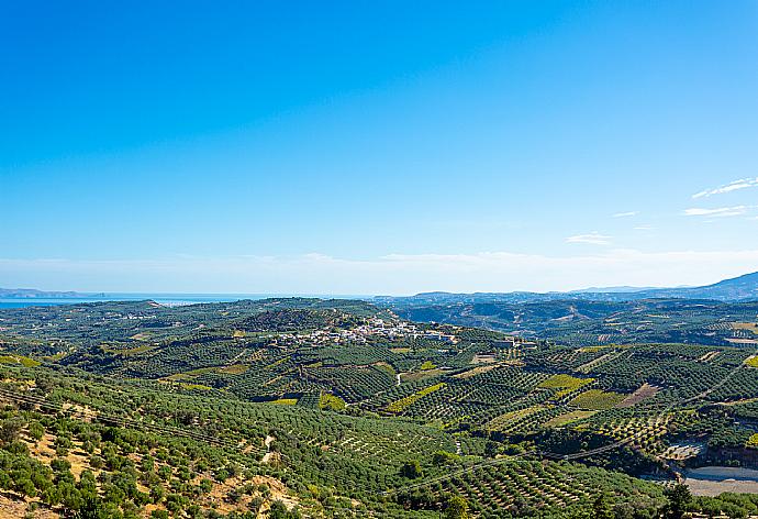 Panoramic views of sea and countryside from balcony . - Villa Zeus . (Photo Gallery) }}