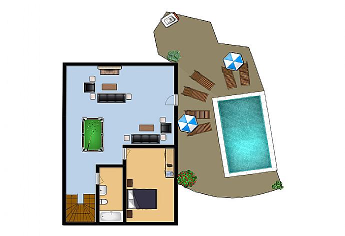 Floor Plan: Ground Floor . - Villa Zeus . (Photo Gallery) }}