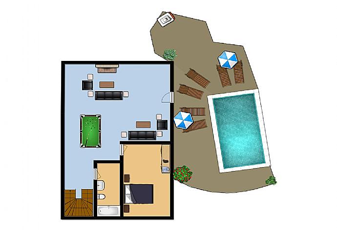 Floor Plan: Ground Floor . - Villa Zeus . (Galería de imágenes) }}