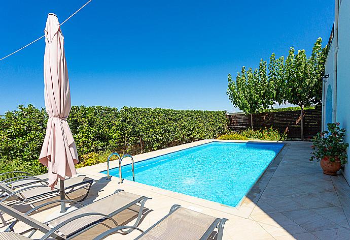 Private pool and terrace . - Villa Olive . (Галерея фотографий) }}