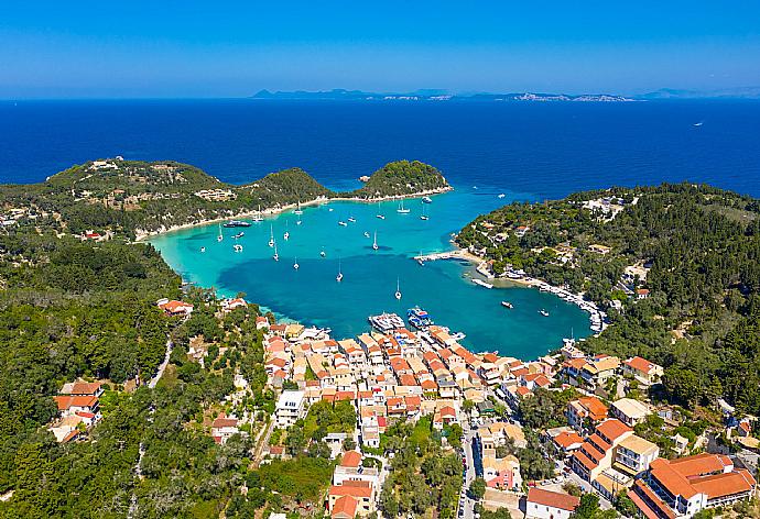 Aerial view of Lakka . - Villa Nefeli . (Photo Gallery) }}