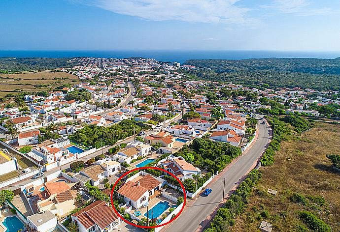 Aerial view of Villa Ca Nostra . - Villa Ca Nostra . (Fotogalerie) }}