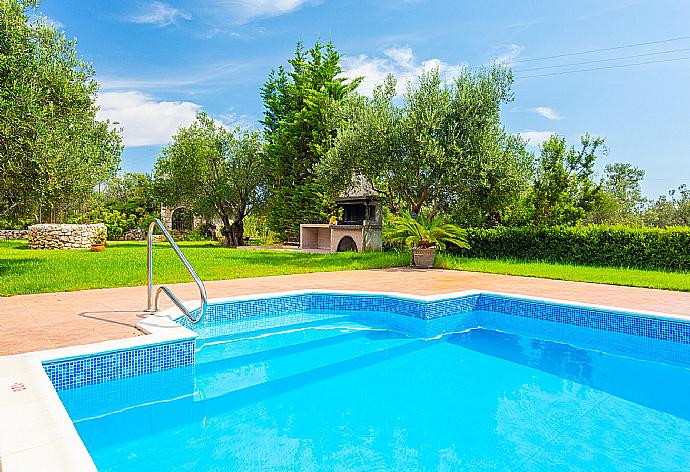 Private pool and BBQ area . - Villa Marina . (Galerie de photos) }}