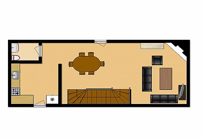 Floor Plan: First Floor . - Villa Miguela . (Галерея фотографий) }}