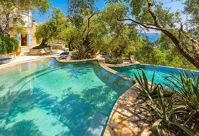 Private infinity pool and terrace . - The Olive Press - Agni Bay . (Fotogalerie) }}