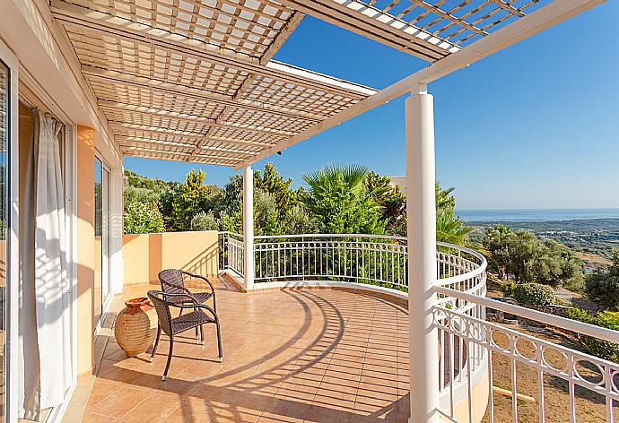 Terrace area on second floor with views . - Villa Pelagos . (Галерея фотографий) }}