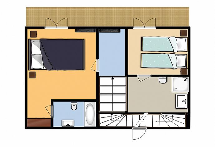 Floor Plan: First Floor . - Villa Olympia . (Photo Gallery) }}
