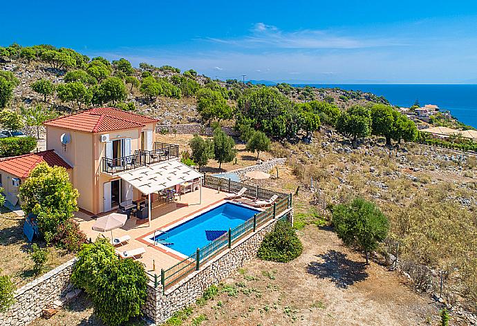 ,Beautiful villa with private pool, terrace, and panoramic sea views . - Villa Olympia . (Photo Gallery) }}