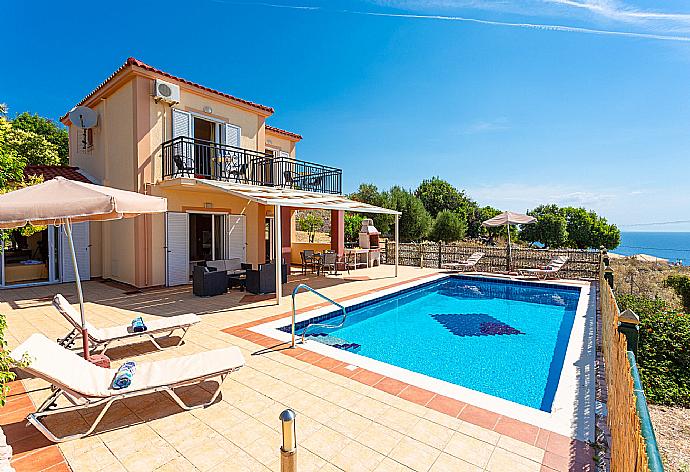 Beautiful villa with private pool, terrace, and panoramic sea views . - Villa Olympia . (Photo Gallery) }}