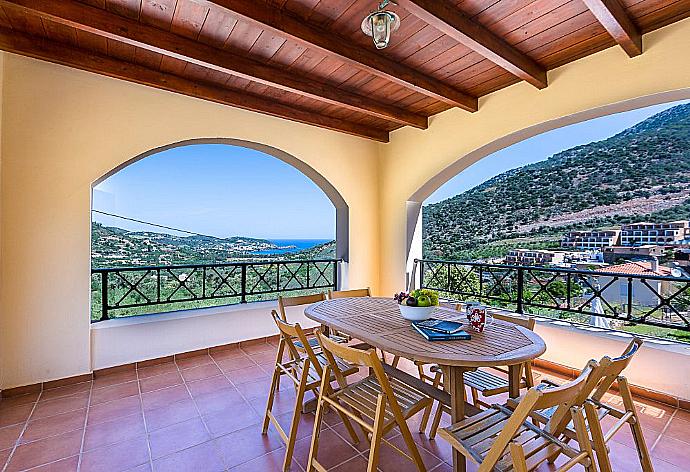 Balcony with views . - Villa Kostis . (Photo Gallery) }}