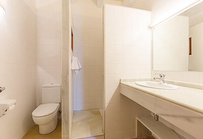 Bathroom with shower . - Water Front Villa Shalom . (Photo Gallery) }}