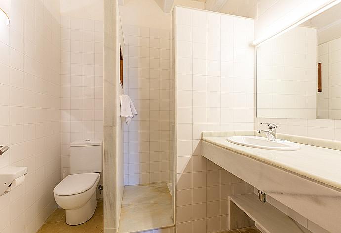 Bathroom with shower . - Water Front Villa Shalom . (Galleria fotografica) }}