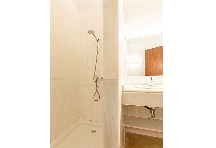 Bathroom with shower . - Water Front Villa Shalom . (Photo Gallery) }}