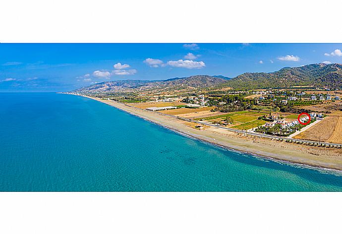 Aerial view showing location of Villa Altea . - Villa Altea . (Photo Gallery) }}