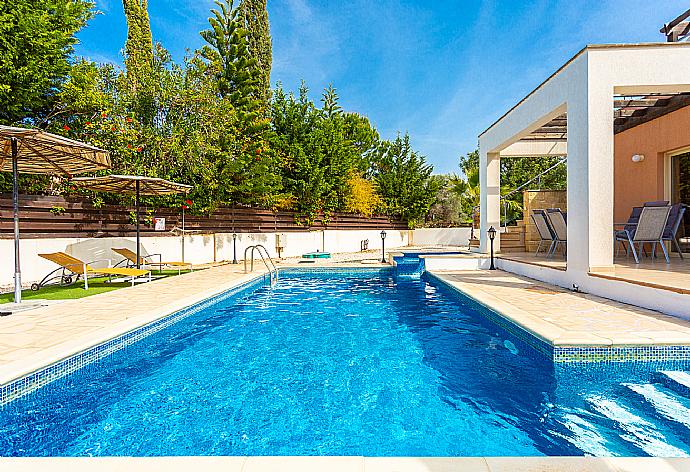 Private pool, terrace, and garden . - Villa Thalassa . (Photo Gallery) }}