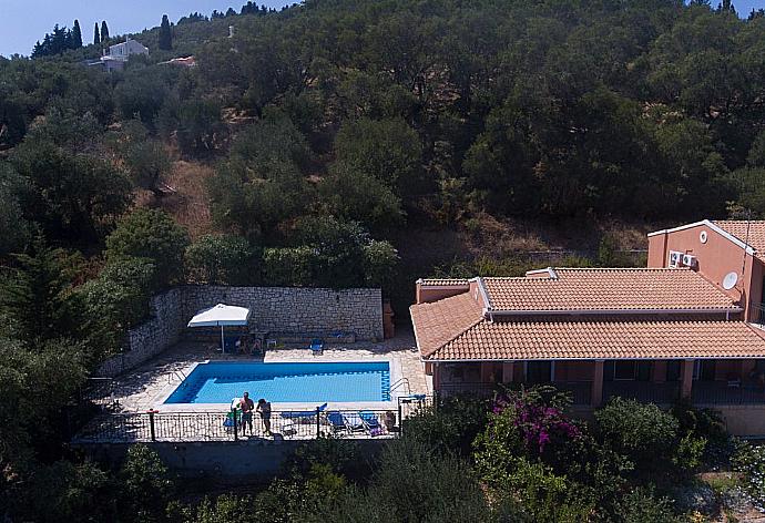 Front view of the villa . - Villa Zeus Kerasia . (Photo Gallery) }}