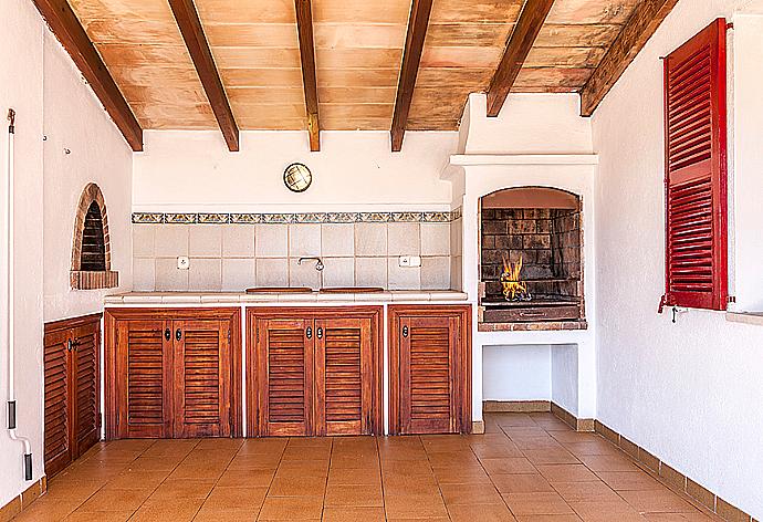 Terrace area with BBQ . - Villa Dionis . (Photo Gallery) }}