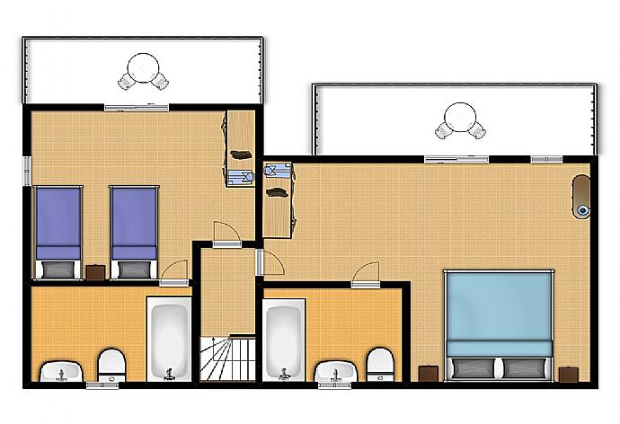 Floor Plan: First Floor . - Villa Apollo . (Fotogalerie) }}